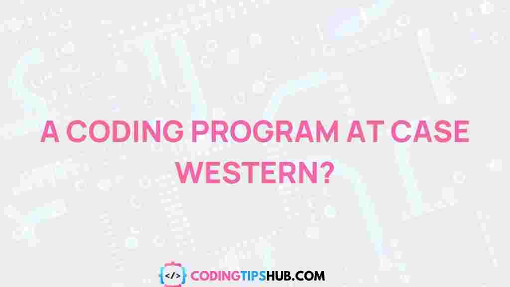 case-western-coding-program