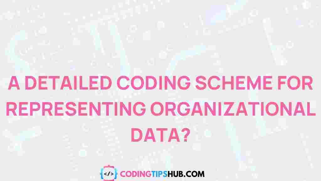 organizational-data-representation-coding-scheme