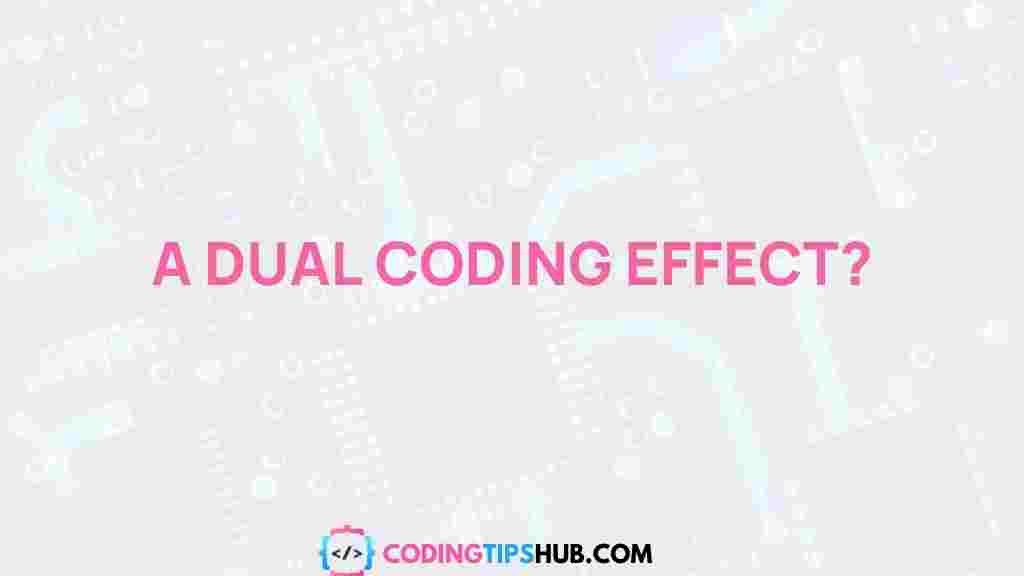 dual-coding-learning
