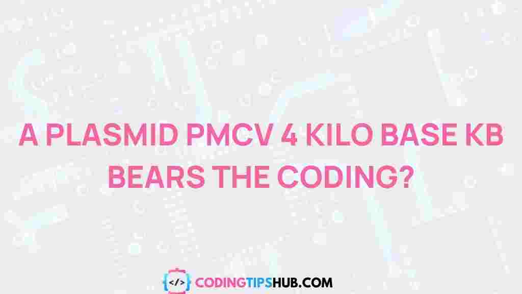 plasmid-pmcv-coding