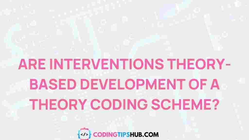 theory-based-development-interventions