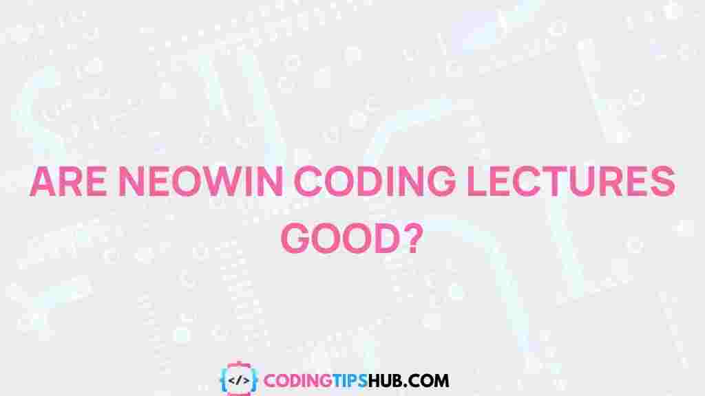 neowin-coding-lectures