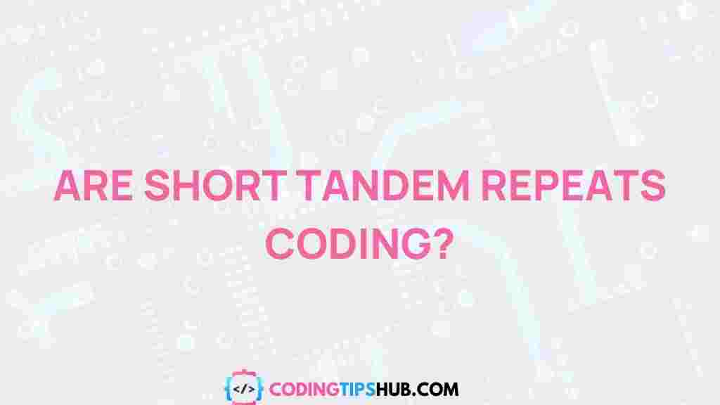 short-tandem-repeats-genetics