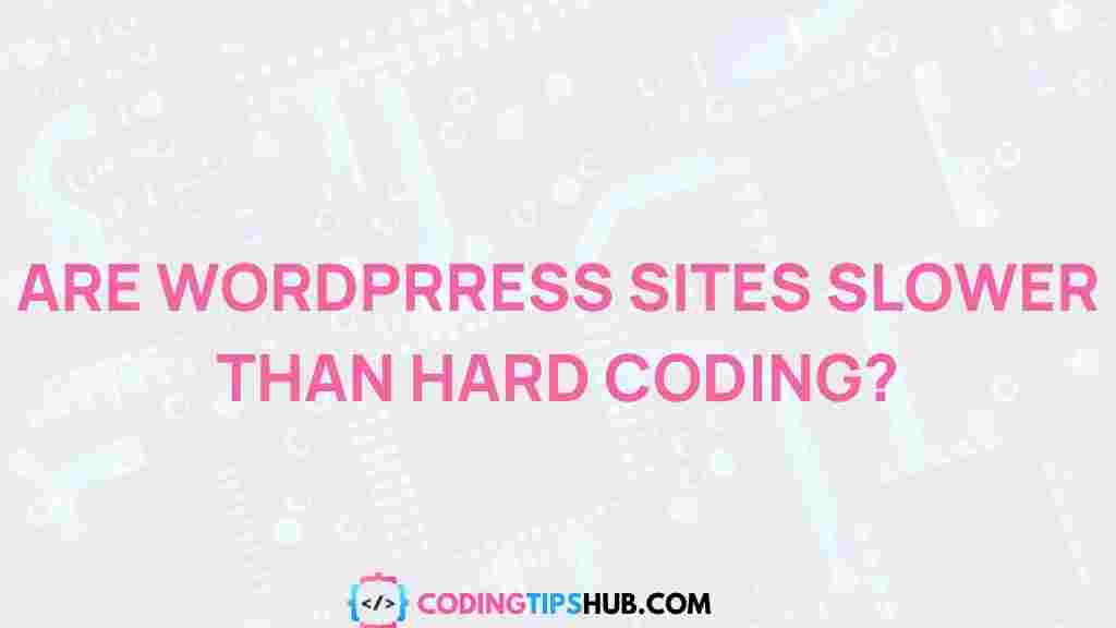 wordpress-sites-slower-hand-coding