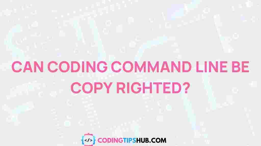 copyright-command-line-code
