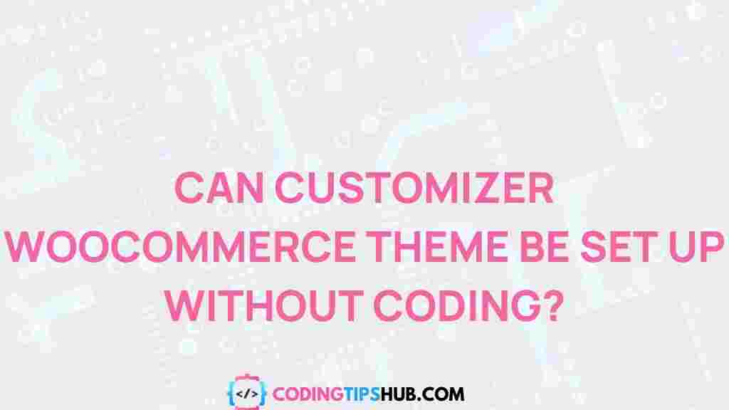 customizer-woocommerce-theme-setup