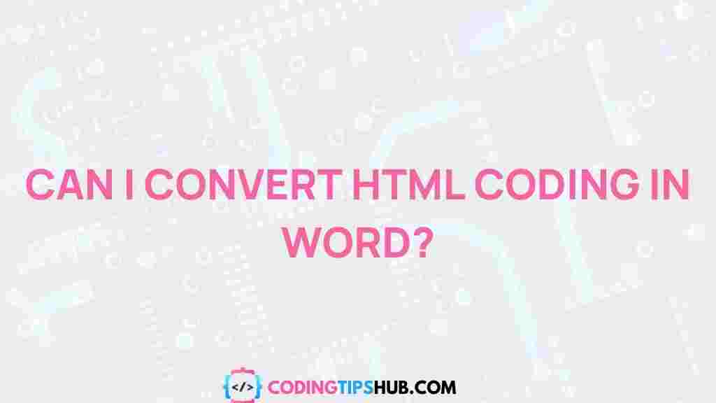 html-coding-in-word