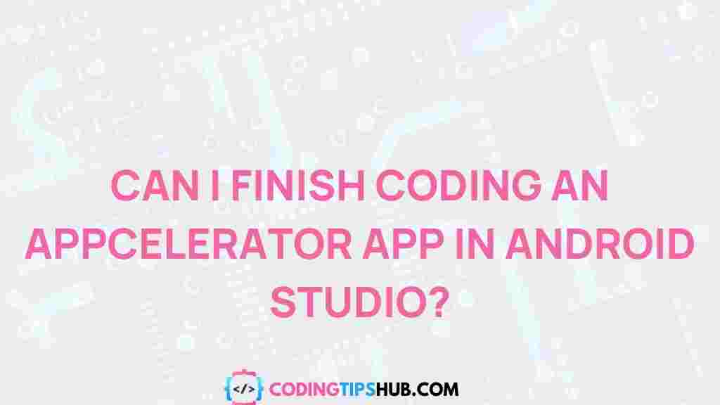 appcelerator-app-android-studio
