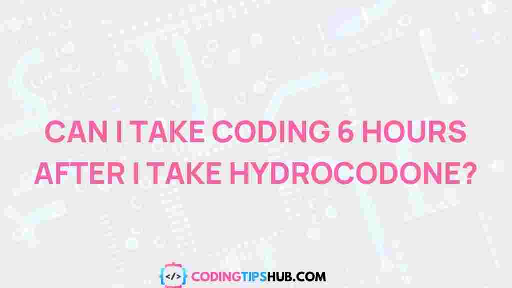 hydrocodone-coding-impact