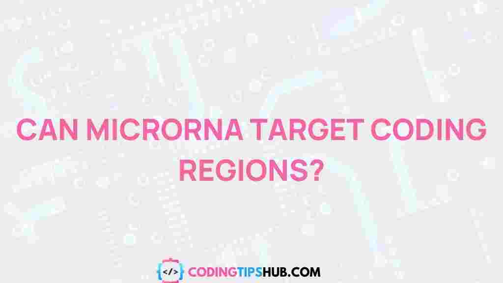 microRNA-target-coding-regions