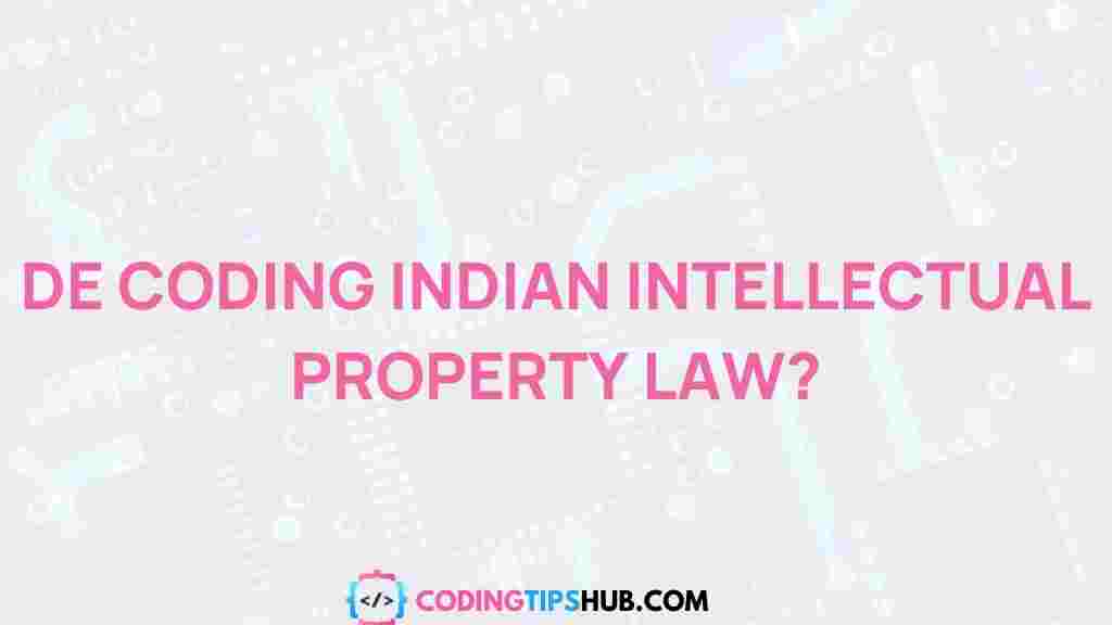 indian-intellectual-property-law