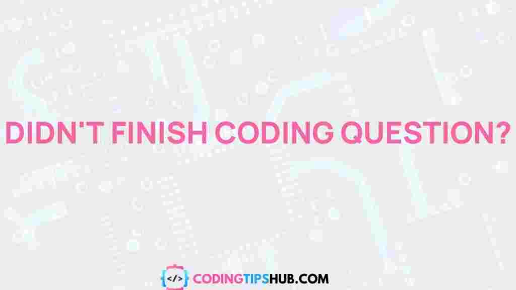unanswered-coding-questions