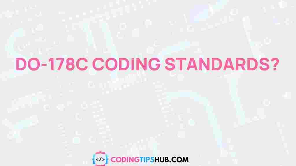aviation-software-coding-standards