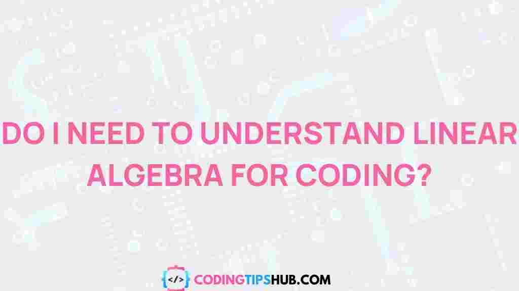 linear-algebra-coding