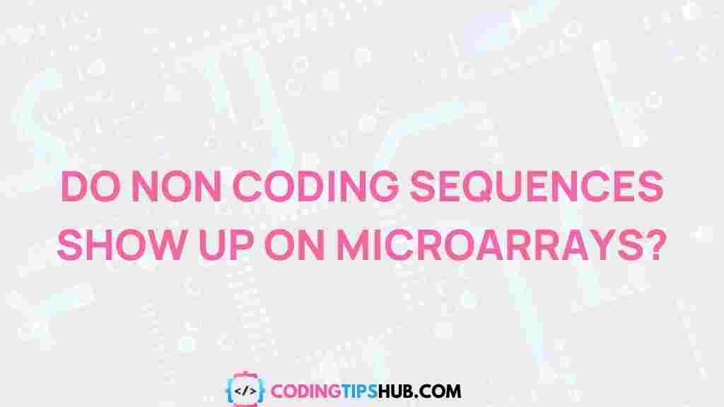 non-coding-sequences-microarrays
