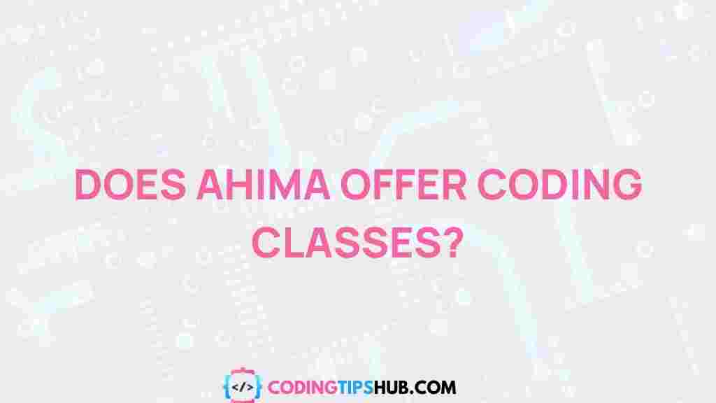 ahima-coding-classes