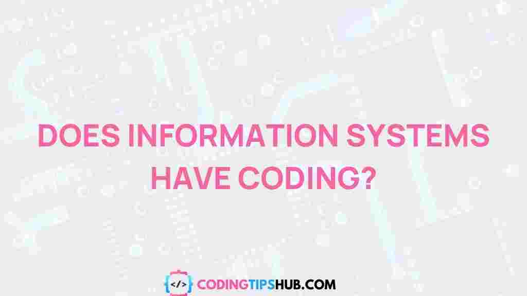 information-systems-and-coding