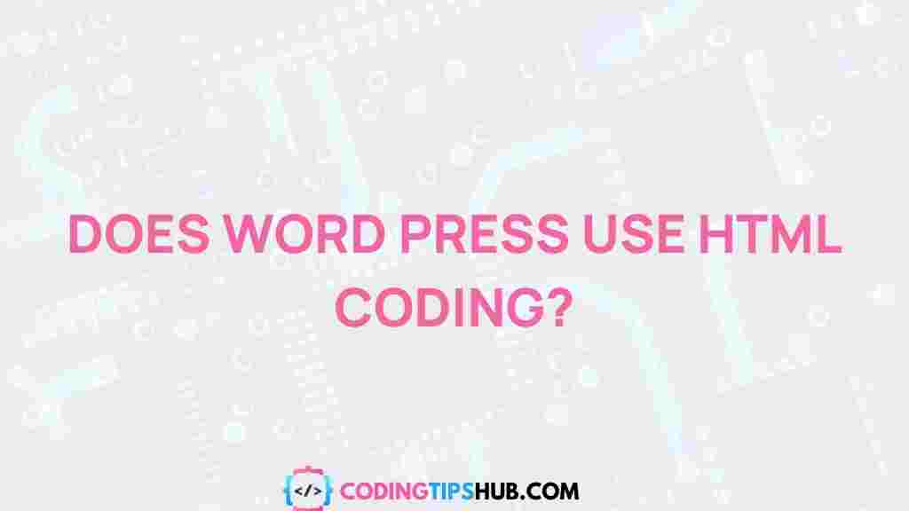 wordpress-html-connection