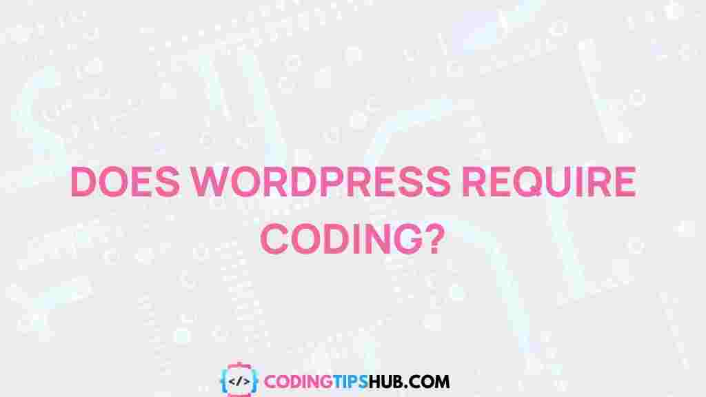 wordpress-requires-coding