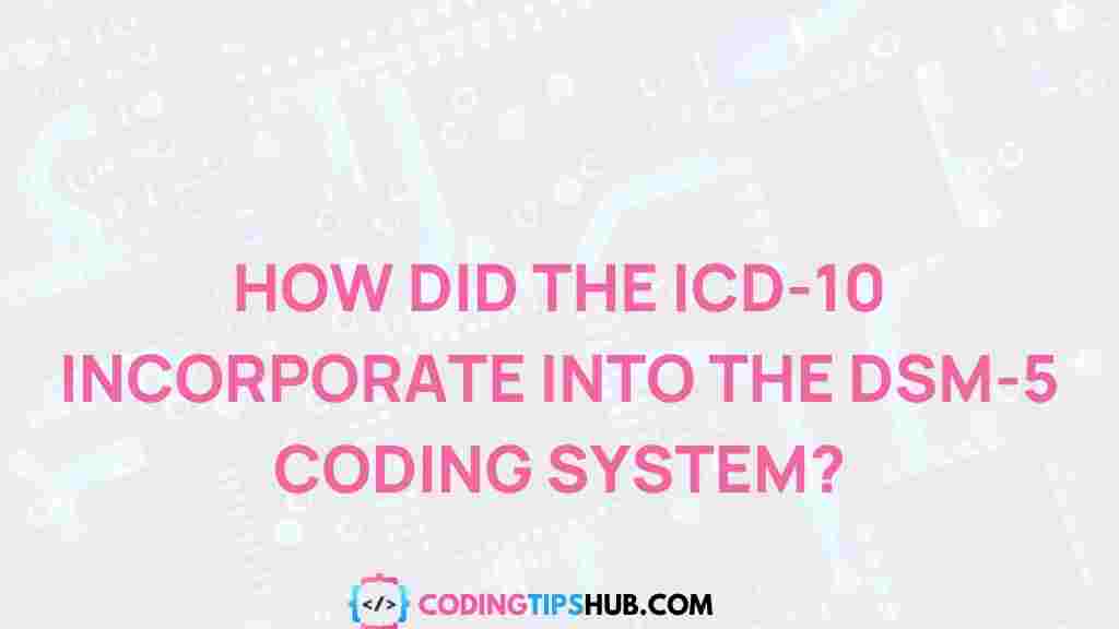 icd-10-dsm-5-coding-integration