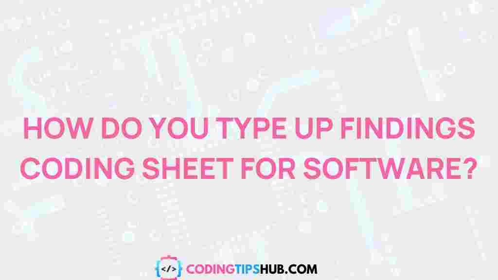 efficient-coding-sheet-organization