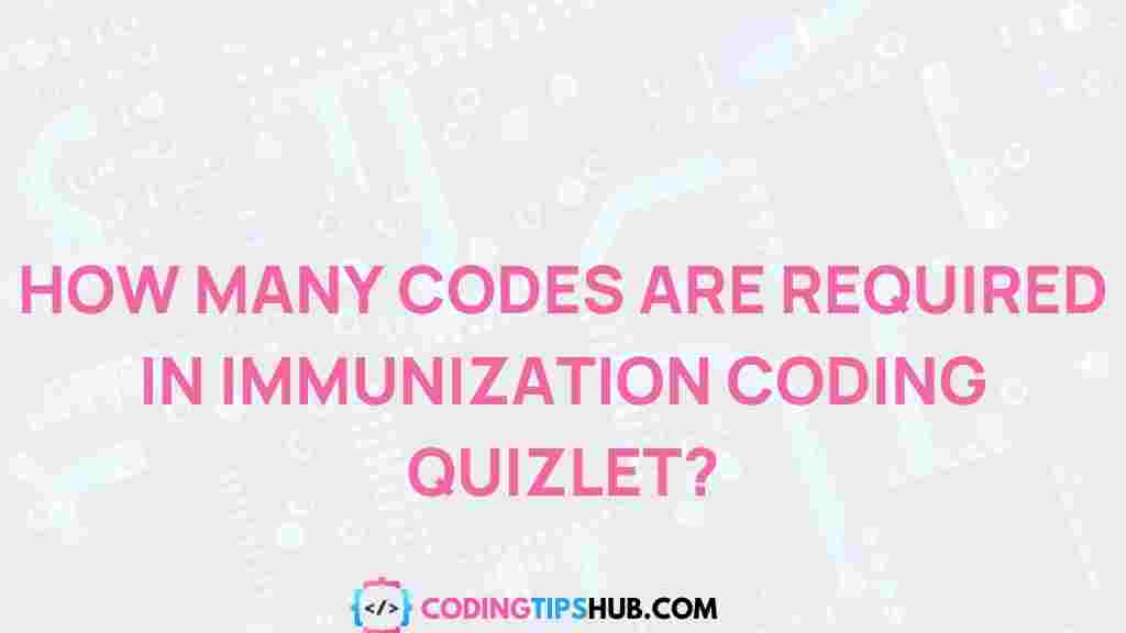 immunization-coding-quizlet