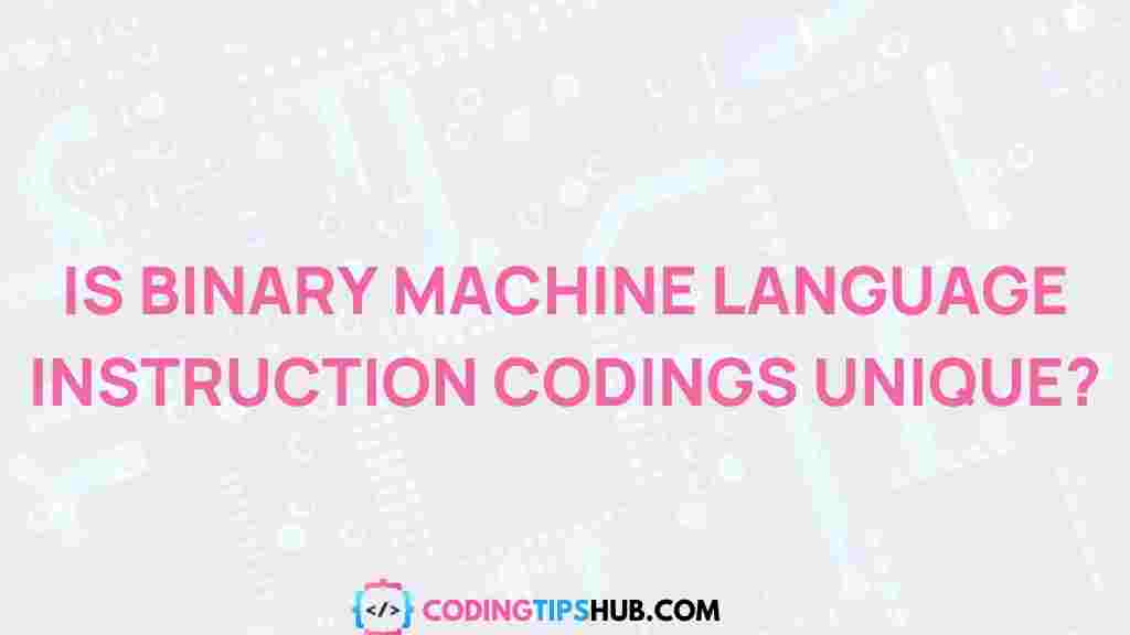 binary-machine-language-unique