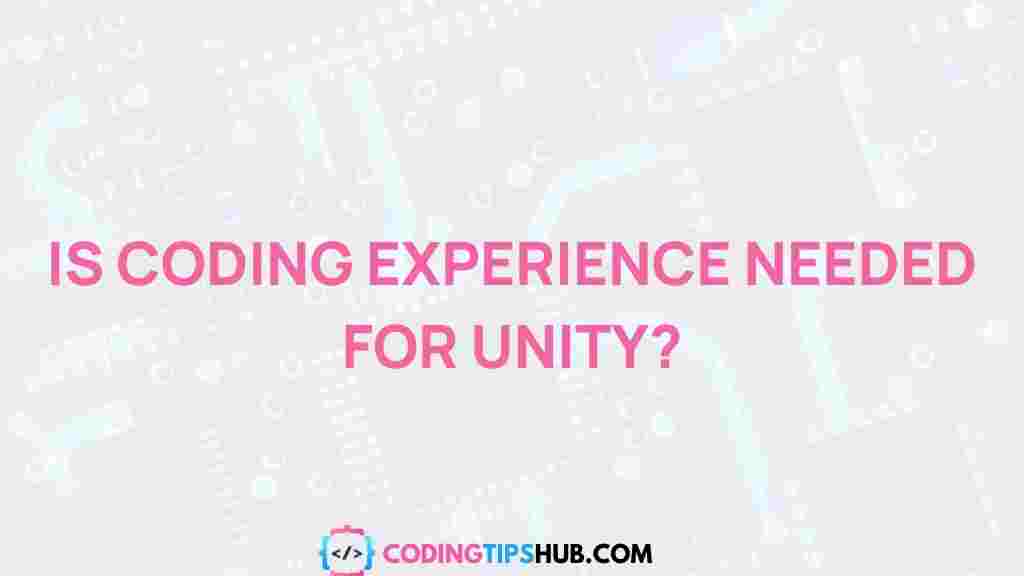 unity-coding-experience