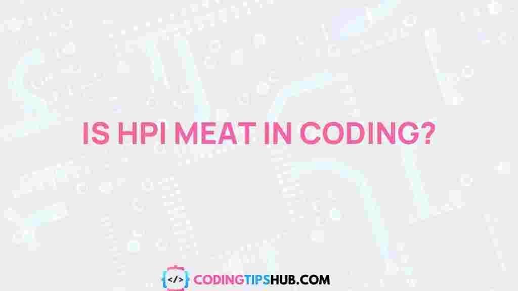 hpi-meat-coding