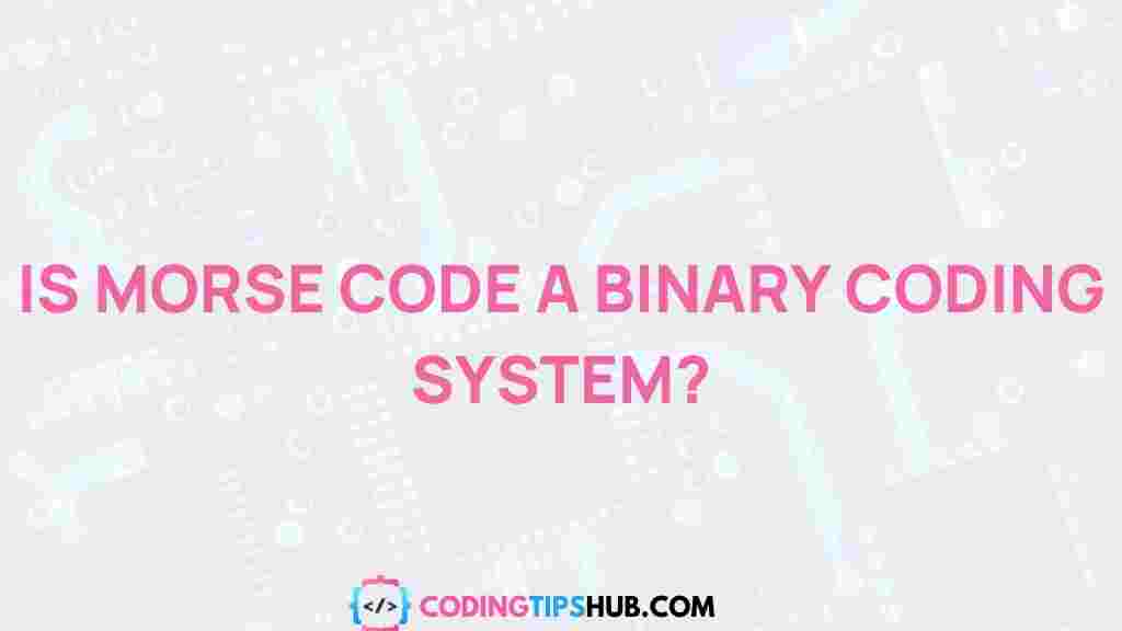 morse-code-binary-coding