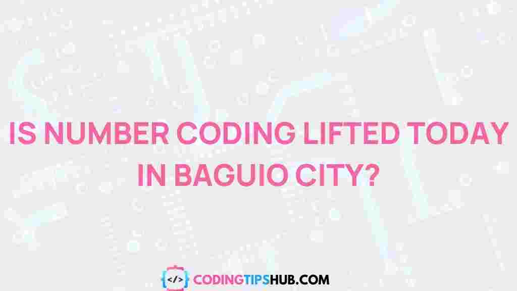 number-coding-baguio-city