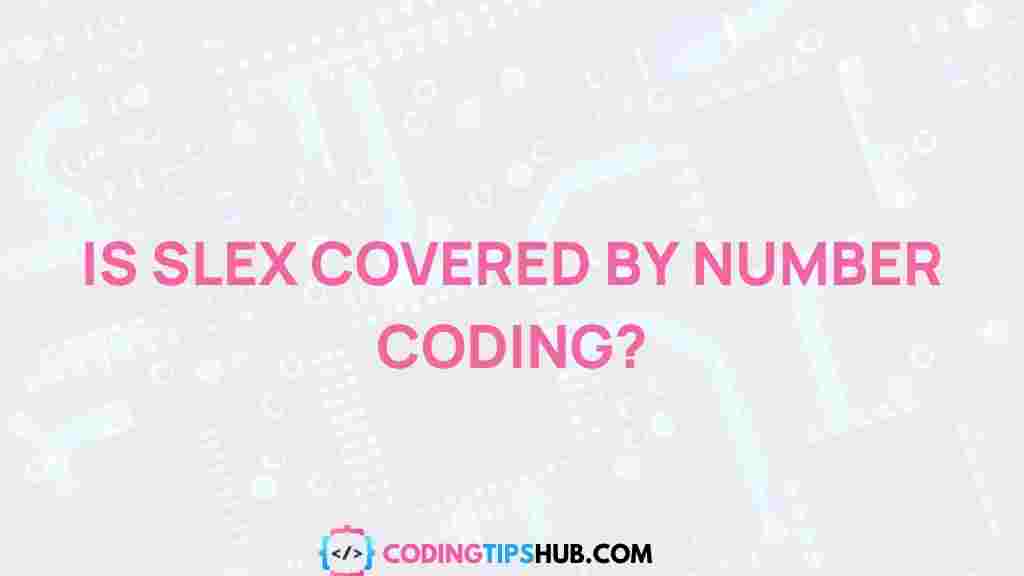 slex-number-coding