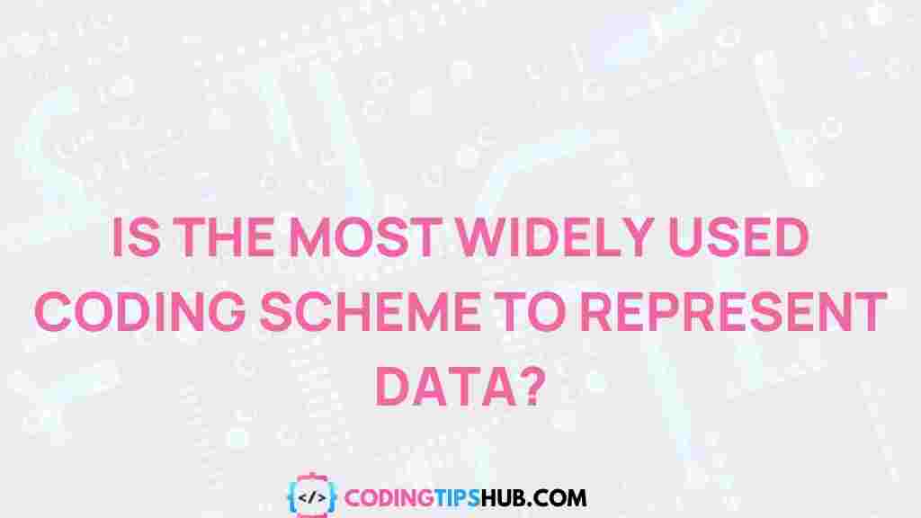 most-widely-used-coding-scheme