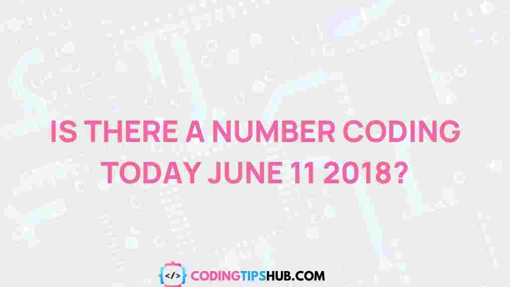 number-coding-today