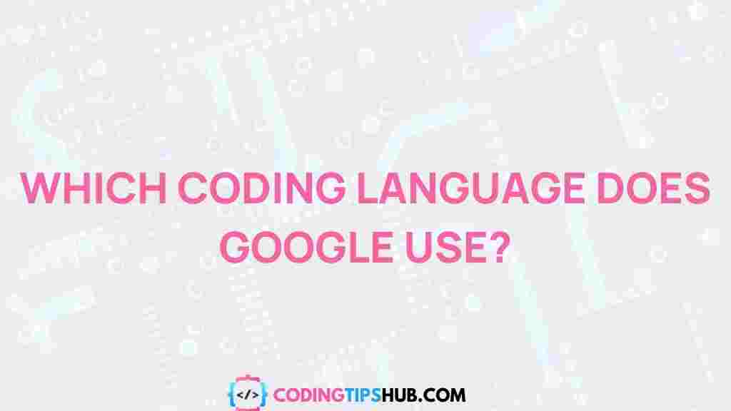 google-coding-language
